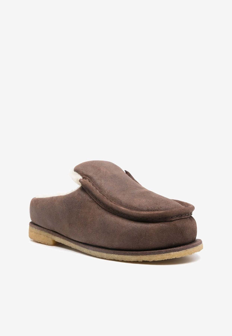 Suede Padded Slippers