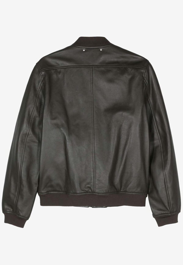 Leather Bomber Jacket