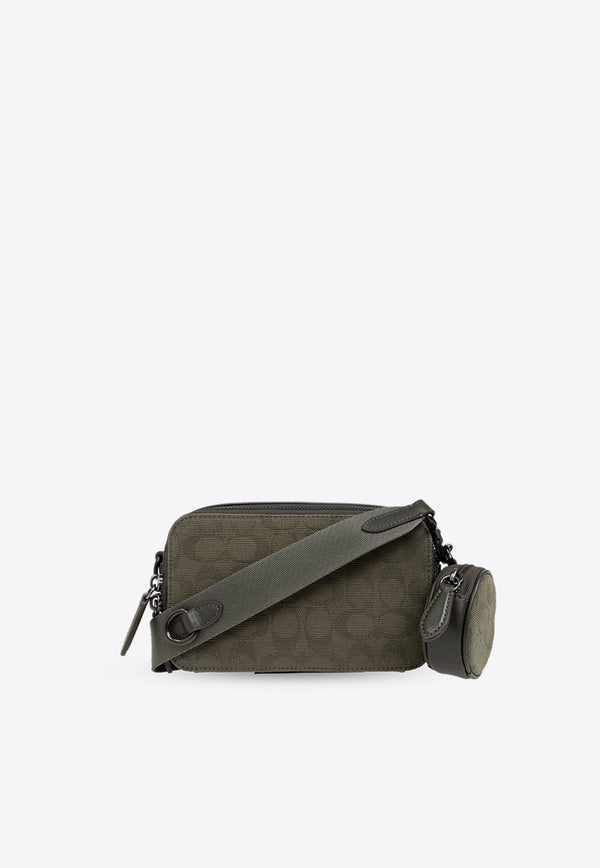 Charter Slim Signature Jacquard Crossbody Bag