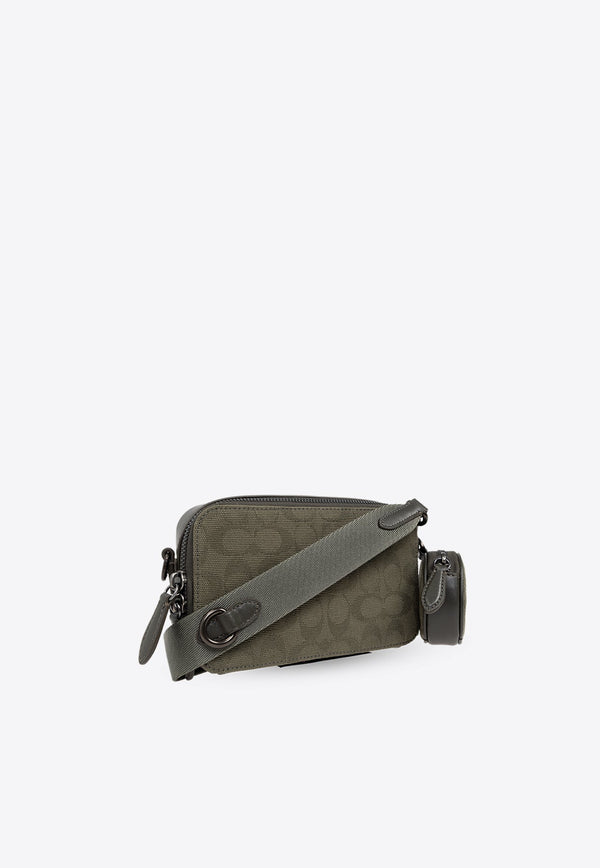 Charter Slim Signature Jacquard Crossbody Bag