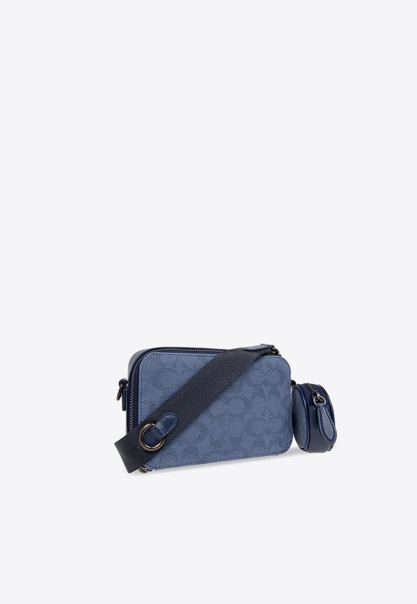 Charter Slim Signature Jacquard Crossbody Bag