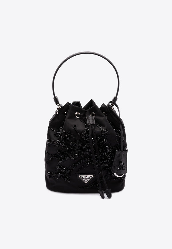 Enamel Triangle Logo Bucket Bag