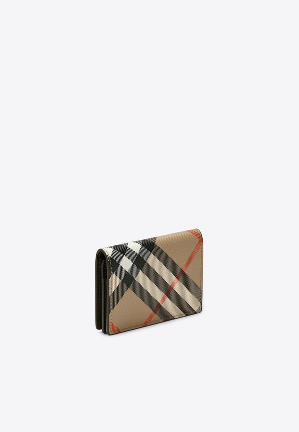 Vintage Check Leather Wallet