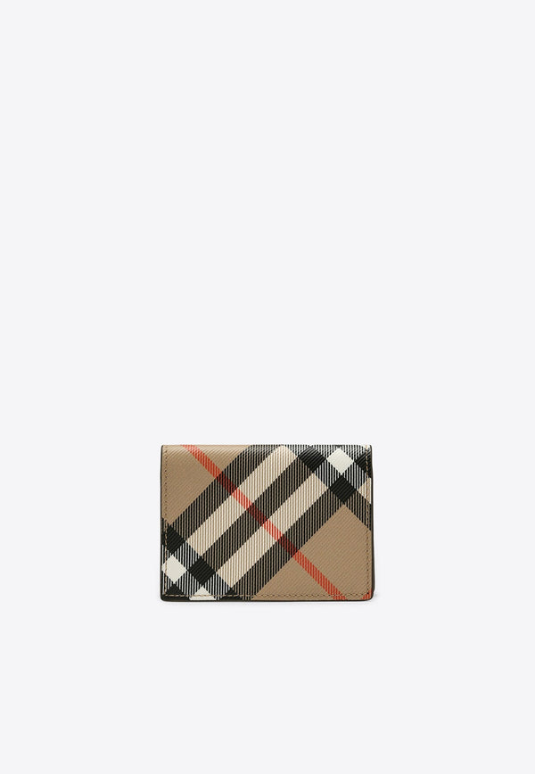 Vintage Check Leather Wallet