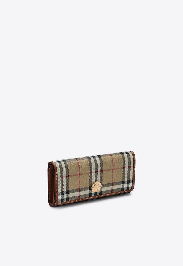 Continental Vintage Check Wallet