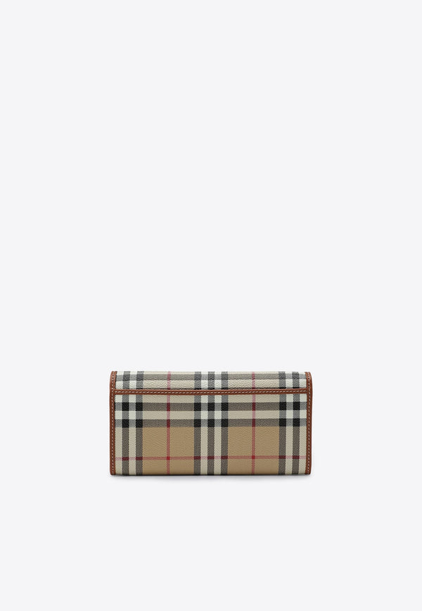 Continental Vintage Check Wallet