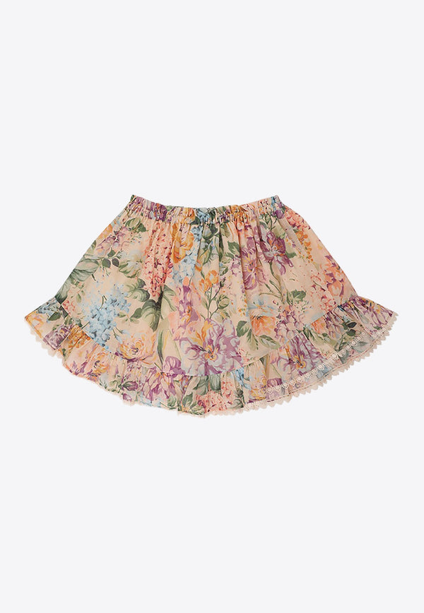 Girls Halliday Floral Flip Skirt