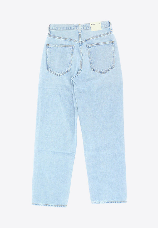 Crisscross Straight-Leg Jeans