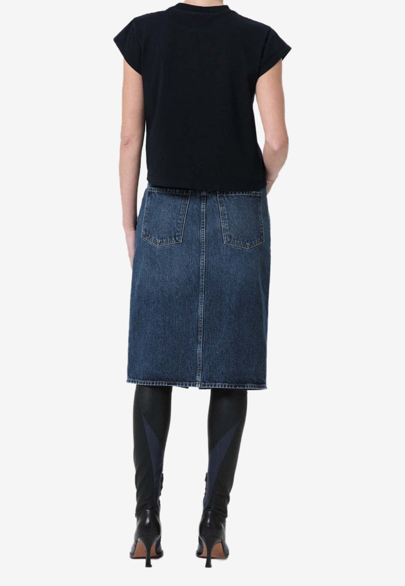 Gaia Denim Pencil Skirt