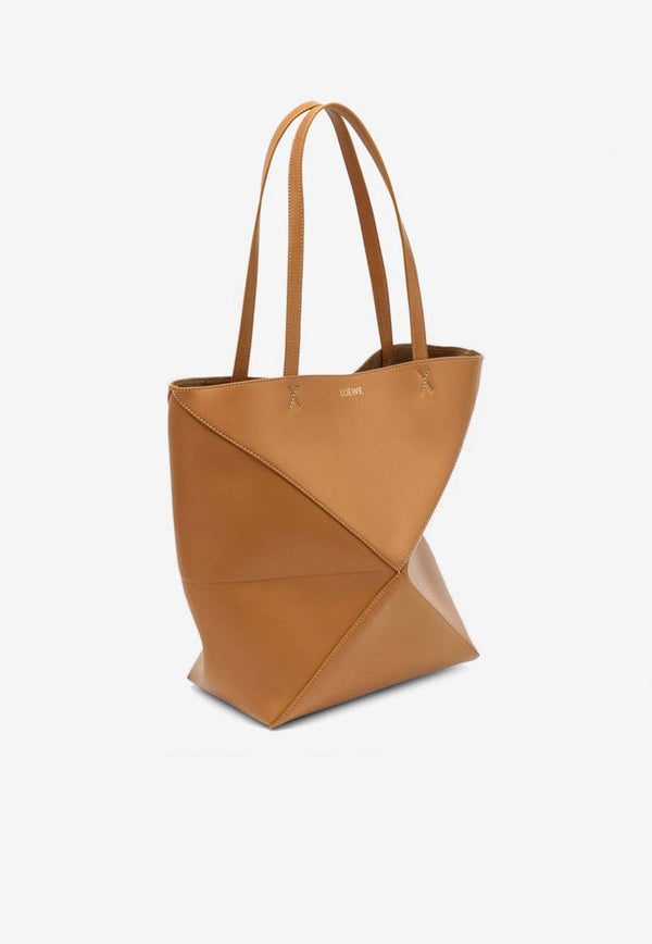 Medium Puzzle Fold Leather Tote Bag