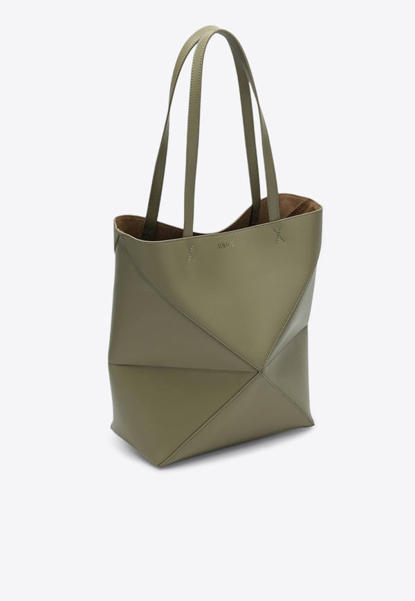 Medium Puzzle Fold Leather Tote Bag