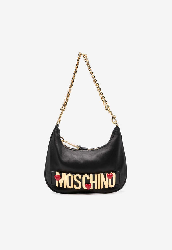 Logo Leather Shoulder Bag