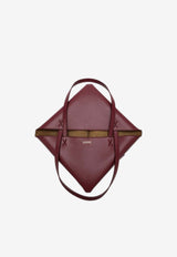 Puzzle Fold Leather Tote Bag