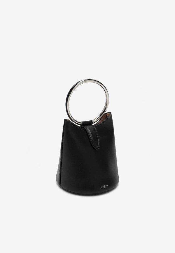 Mini Ring Leather Bucket Bag