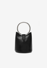 Mini Ring Leather Bucket Bag