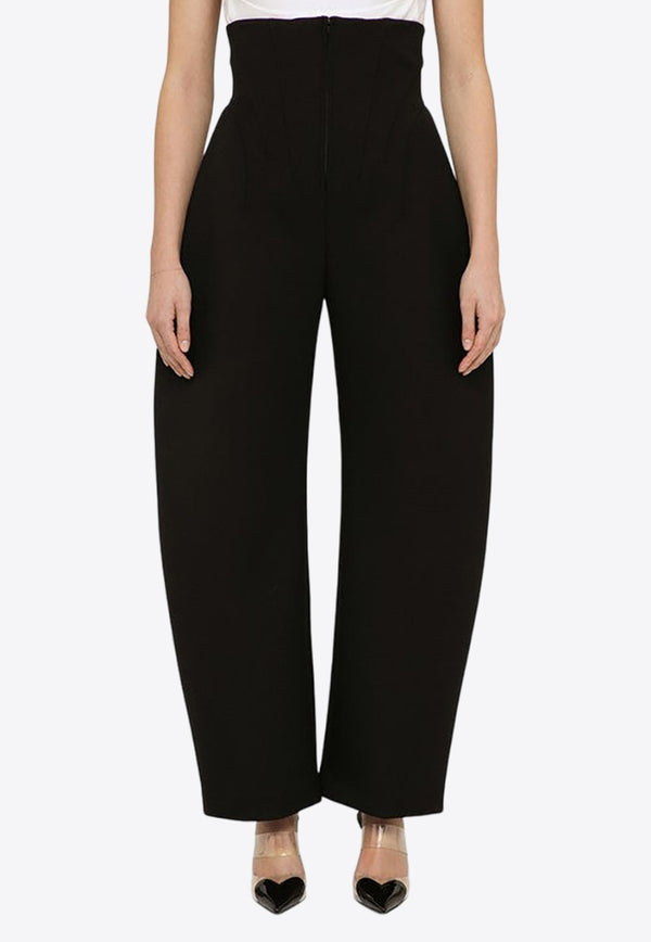 High-Waist Rounded Corset Pants