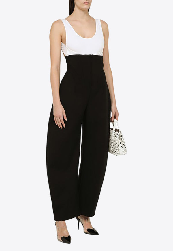 High-Waist Rounded Corset Pants