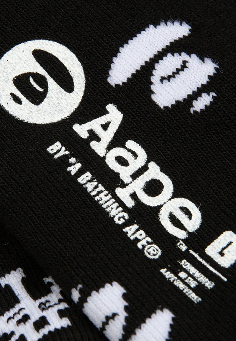 Logo-Embroidered Socks