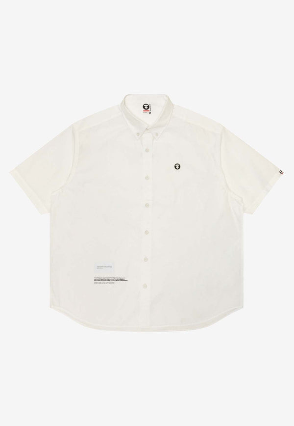 Moonface Patch Short-Sleeved Shirt