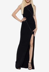 One-Shoulder Ruched Gown