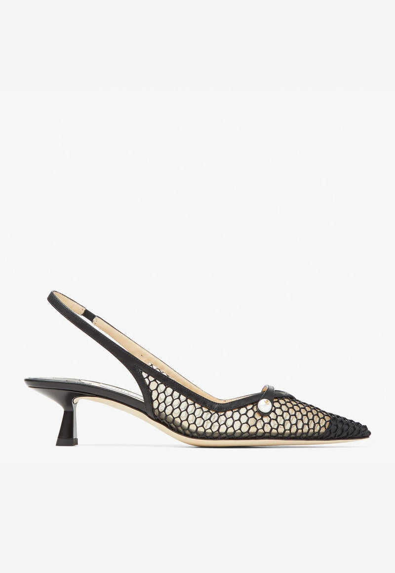 Amita 45 Slingback Pumps in Mesh