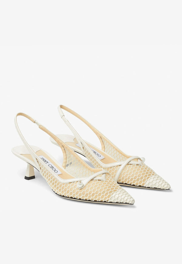 Amita 45 Slingback Pumps in Mesh