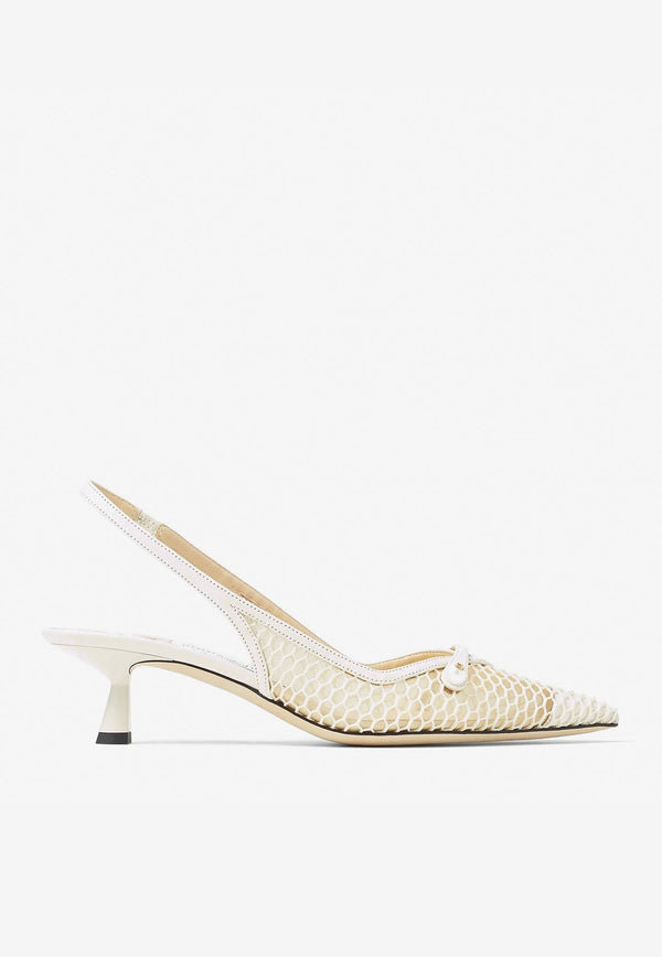 Amita 45 Slingback Pumps in Mesh