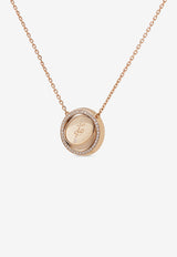 Me Oh Me VIP Full Pavé Green 18K Rose Gold Diamond Necklace