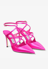 Azia 95 Pointed Pumps in Satin