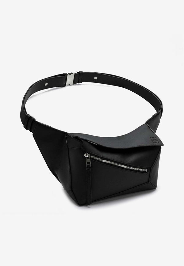 Small Puzzle Leather Belt Bag