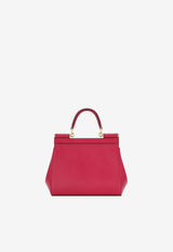 Medium Sicily Top Handle Bag in Dauphine Leather