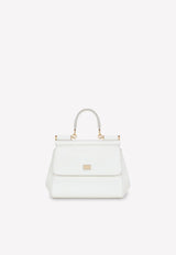 Medium Sicily Top Handle Bag in Dauphine Leather