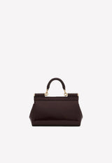 Small Sicily Top Handle Bag in Calf Leather