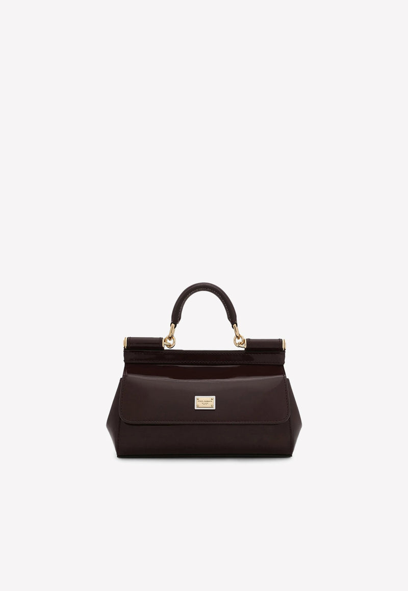 Small Sicily Top Handle Bag in Calf Leather