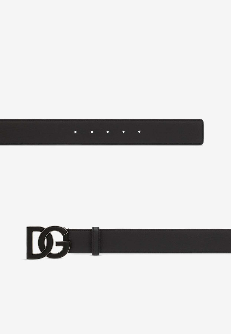 DG Logo Calf Leather Belt