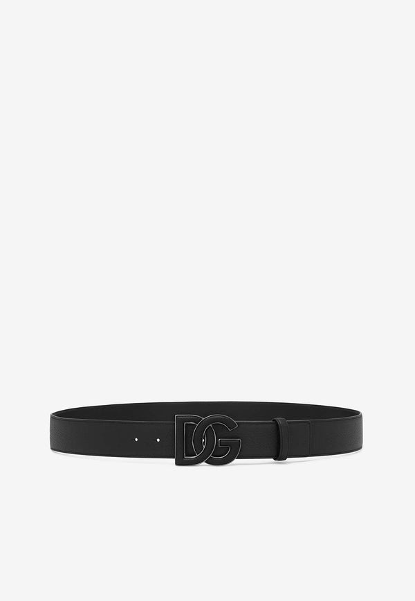 DG Logo Calf Leather Belt