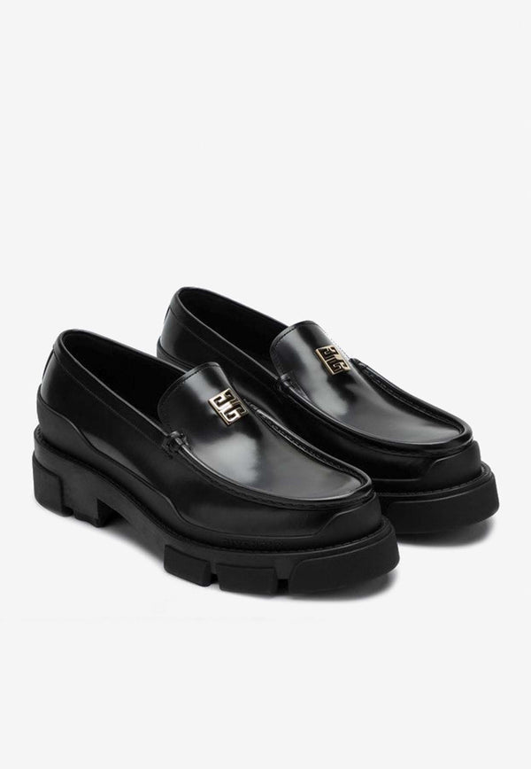 4G Logo Leather Loafers