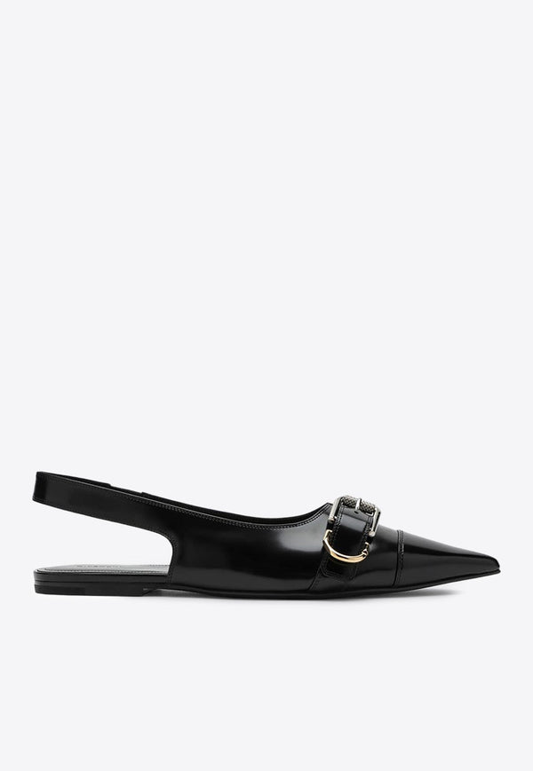 Voyou Calf Leather Slingback Flats