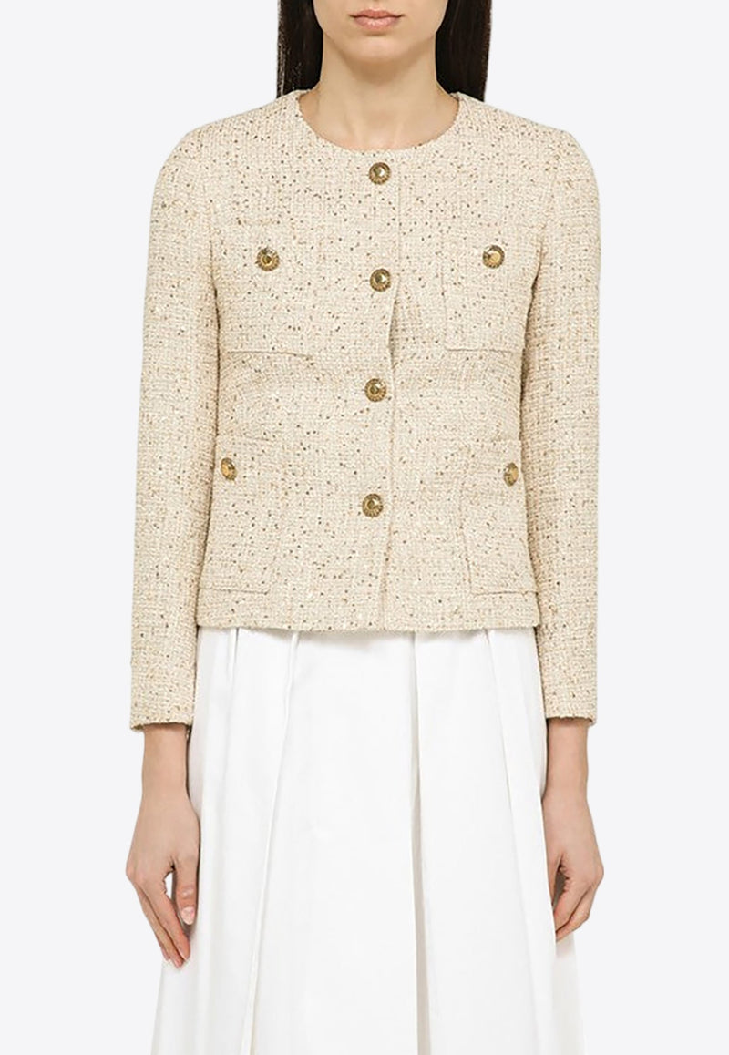 Sequined Boucle Jacket