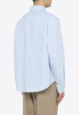 Logo Embroidered Long-Sleeved Shirt