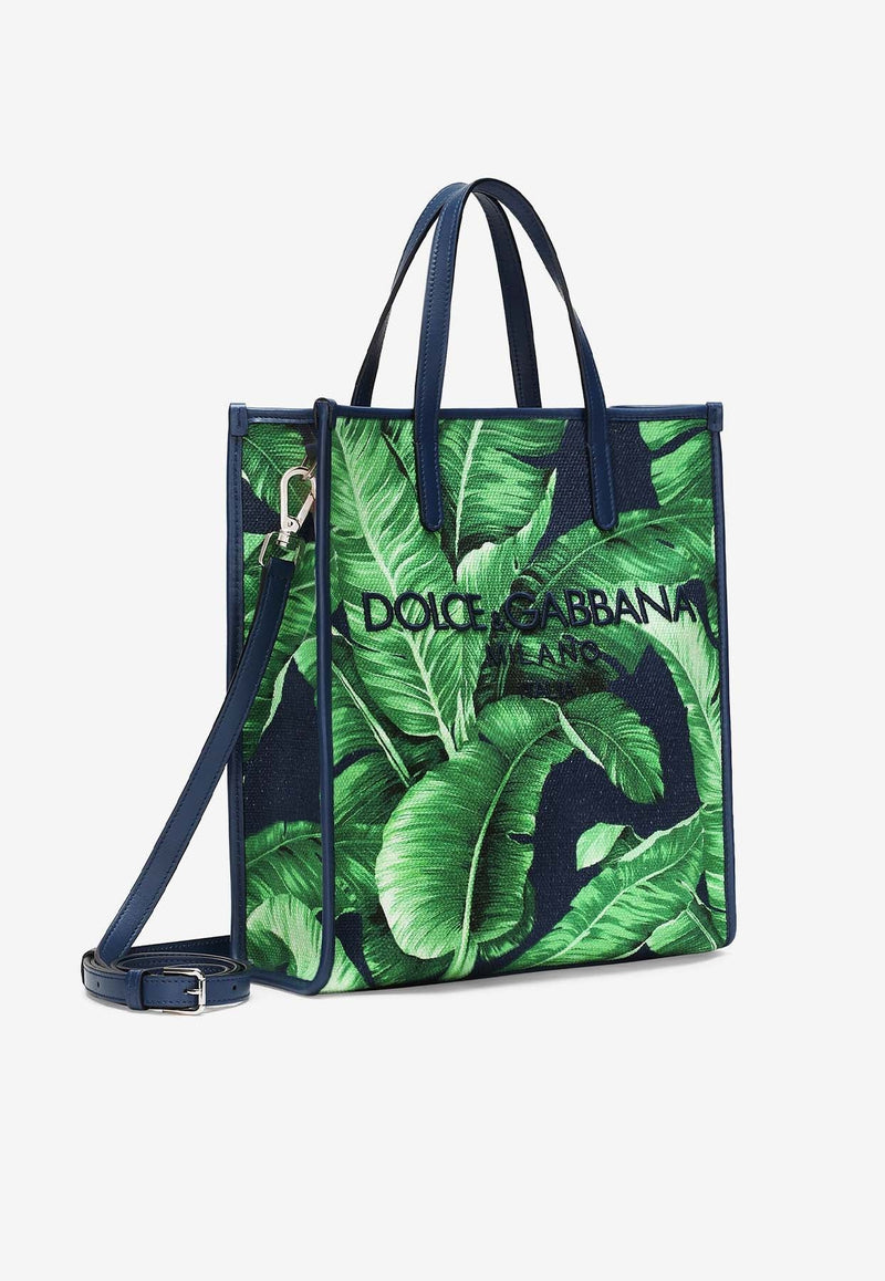 Small DG Milano Banana Print Tote Bag