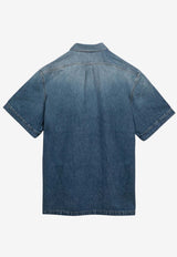 Short-sleeved Denim Shirt