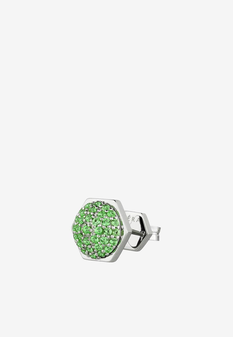 Bolt Diamond Stud Earring in 18-karat White Gold