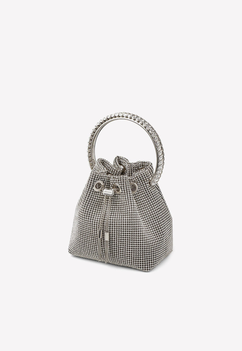 Bon Bon Crystal Mesh Bucket Bag