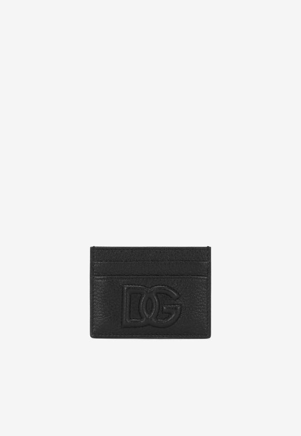 DG Logo Deerskin Print Leather Cardholder