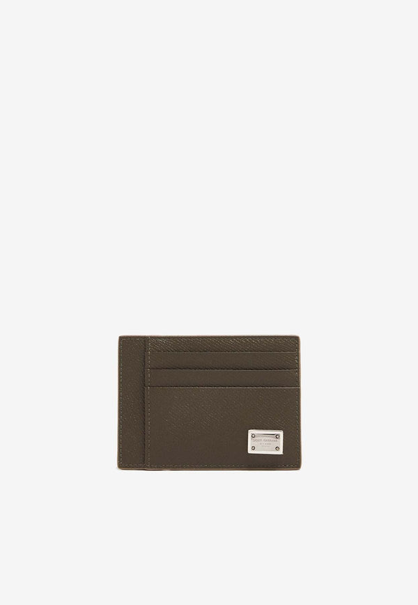 Logo Leather Cardholder