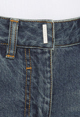 Logo Plaque Wide-Leg Jeans