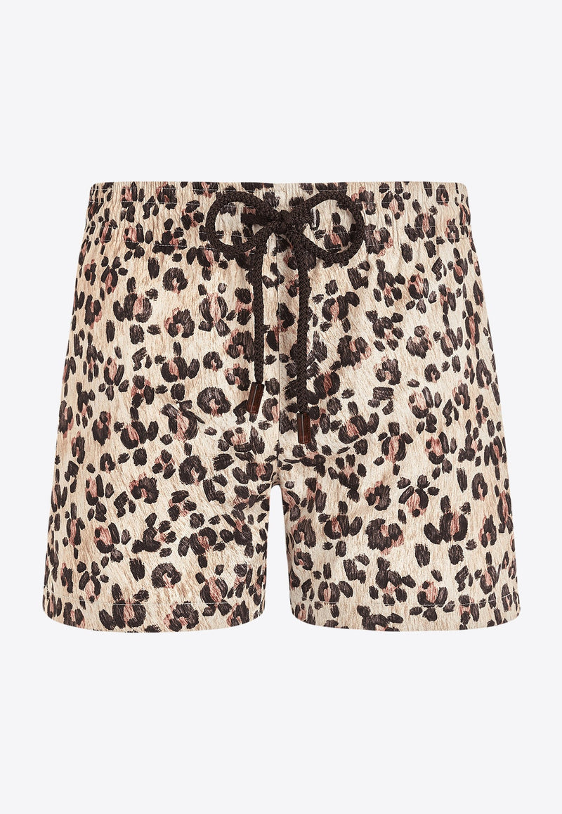 Fabya Turtles Leopard Swim Shorts