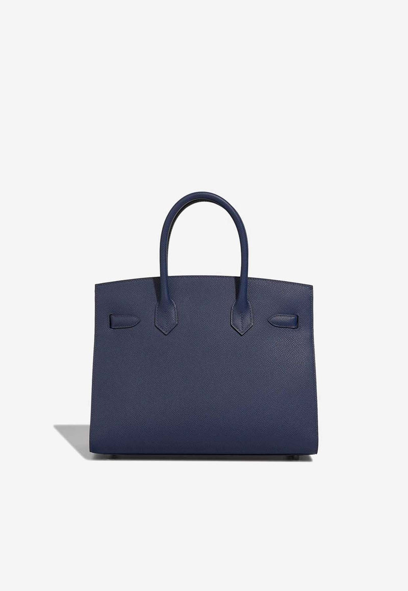 Birkin 30 in Bleu Navy Epsom with Palladium Hardware