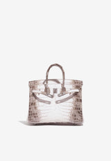 Birkin 25 in Himalaya Blanc Niloticus Crocodile